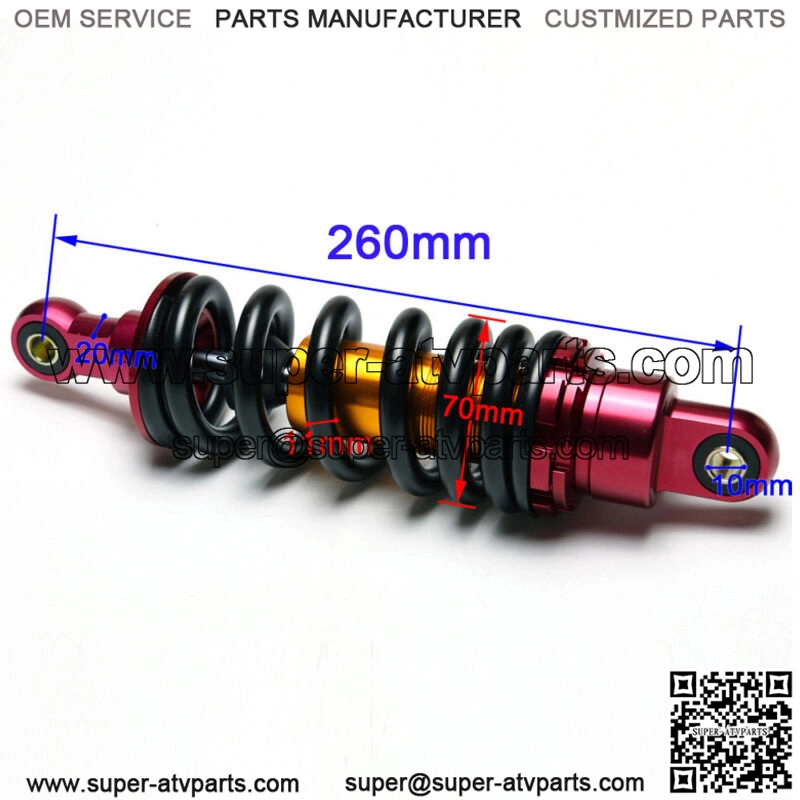 260mm 10" Rear Shock Absorber Pit Bike ATV Taotao Apollo SSR 110/125/140/150cc - Image 2