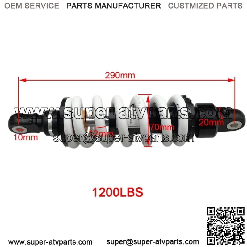 290mm 11.4" Rear Shock Absorber Suspension for ATV Dirt Pit Bike Honda CRF110 - Image 2