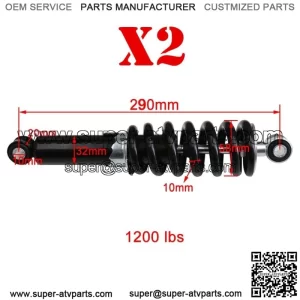 2X 290mm 11.5" Rear Shock Absorber 70cc 90cc 110cc 125cc 150cc Dirt Pit Bike ATV