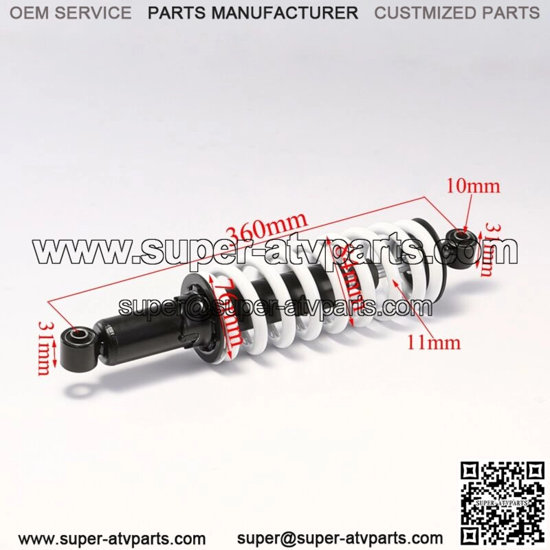 2x 360mm 14" Rear Shock Absorber ATV Quad Dirt Pit Bike Go Kart Taotao Coolster - Image 2
