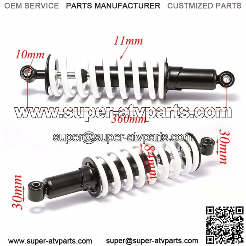 2x 360mm 14" Rear Shock Absorber Suspension For ATV Quad Buggy Dirt Bike 850lbs - Image 2