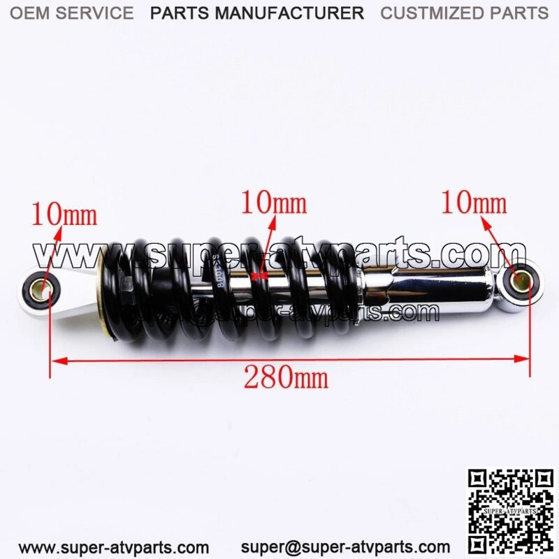 2x 800LBS Motorcycle 11" 280mm Rear Shock Absorber Pit Dirt Bike CRF110 TTR KLX - Image 2