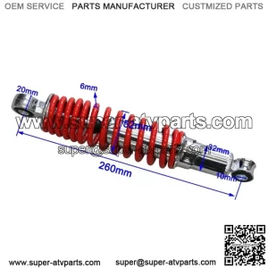 400lbs 260mm Front Shock Spring Absorber Suspension for ATV Quad Buggy Go Kart
