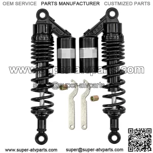 Black 360mm 14" Rear Air Shock Absorbers Suspension ATV Motorcycle For Honda