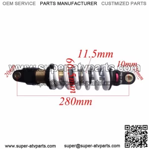 850LBS 280mm Rear Shock Absorber for 150cc 200cc 250cc 250cc Dirt Bike