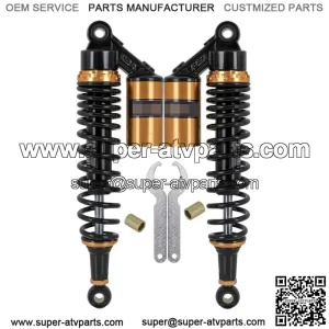 Pair 360mm 14" Rear Air Shock Absorber ATV Quad Dirt Bike GoKart Coolster Taotao