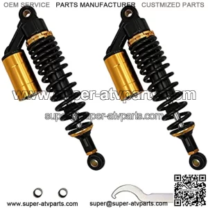 Universal Motorcycle Shocks - 320mm Rear Air Shocks Absorber for Honda Kawasaki Suzuki Yamaha Go Kart ScootersSport Street Bike