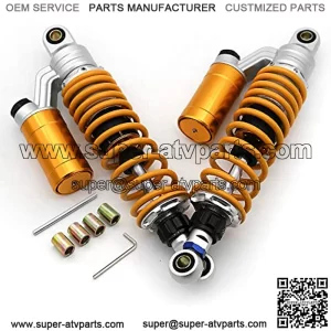 FXCNC Racing 320mm 12.59" Motorcycle Rear Shock Absorber Suspension Sensa-Trac Load for Honda Suzuki Yamaha Kawasaki ATV Go Kart Quad Dirt Sport Bikes (Honda Monkey Bike Z125 2018-2020)(320mm-340mm)