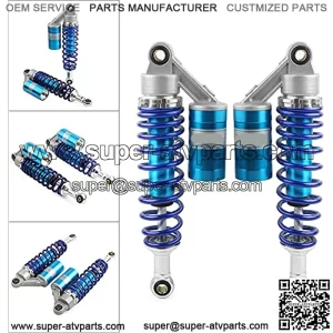 1 Pair Motorcycle 280mm 11" Blue Air Shocks ATV Shock Absorber UTV Shocks For Honda, For Suzuki, For Yamaha, For Kawasaki