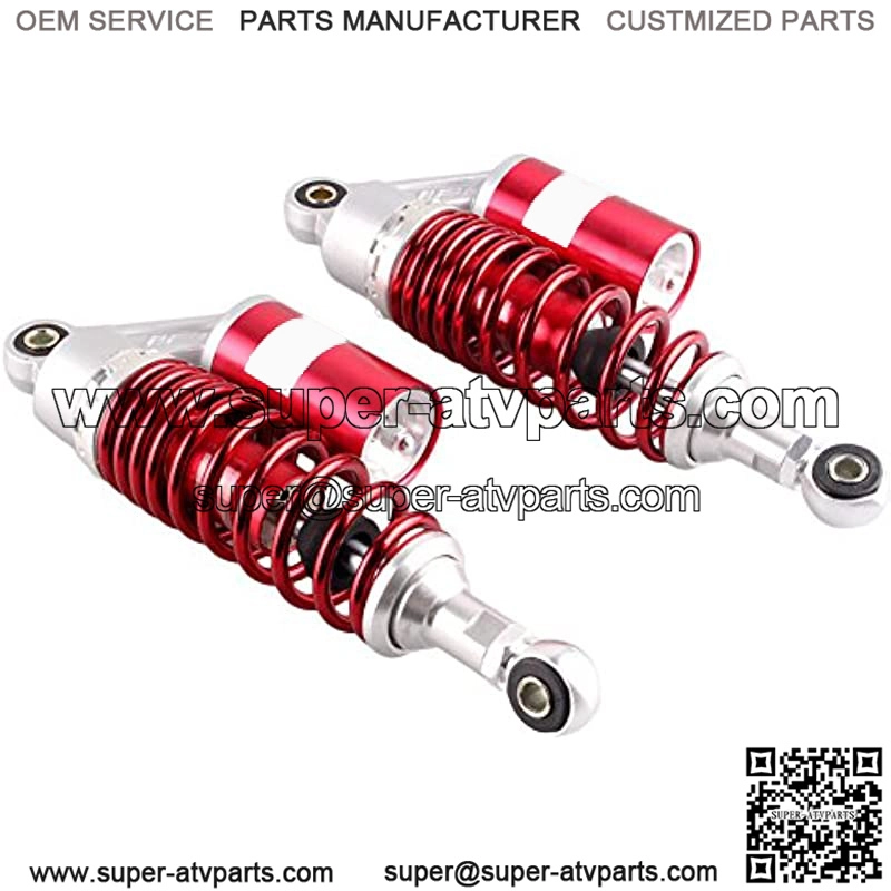 280MM 11Inch Motorcycle Round Air Shock Absorbers Universal for Kawasaki Honda Suzuki Street Bike, Red - Image 3