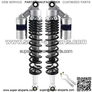 Pair 400mm Motorbike Air ATV Shock Absorbers for Honda Suzuki Yamaha Kawasaki ATV Go Kart Quad Dirt Sport Bikes