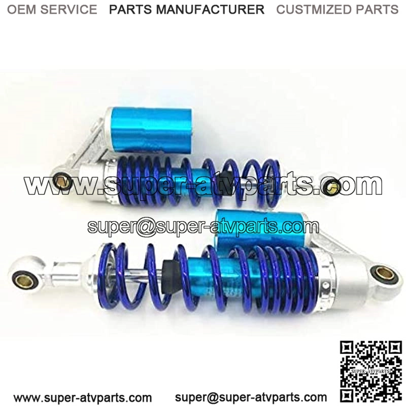 2pcs 320mm Motorcycle Air Shock Absorbers Universal Fit For Suzuki Yamaha Kawasaki ATV Go Kart Quad Dirt Sport Bikes (Blue Silver) (BlueSilver, 320MM) - Image 3