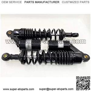 Universal 300mm/310mm/320mm/330mm 8mm Spring Motorcycle Rear Shock Absorbers Fit for Yamaha Suzuki Kawasaki ATV Black Motorcycle Shock Absorber Rear Rear Axle Shock Absorber