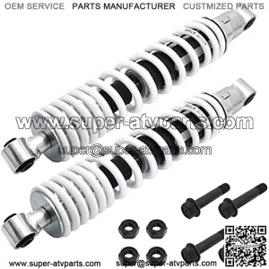 Front Shock Absorber With Self-Locking Nut for Yamaha Banshee 350 YFZ350 1987-2006, MPN# 3GG-23350-20-36 3GG-23350-20-P0 3GG-23350-10-P1 2 Pcs Adjustable Front Left Right Shocks Absorber