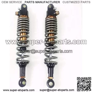 Motorcycle Shock Absorber 360mm 365mm 370mm 375mm 380mm 390mm 8mm Spring Motorcycle Air Shocks Absorbers Fit for Kawasaki Fit for Yamaha Fit for ATV Replacement Motorcycle Spring Shock