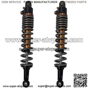 Shock Absorbers 340mm 350mm 360mm 370mm 380mm 400mm 8mm Spring Motorcycle Shock Absorbers Fit For Yamaha Fit For Suzuki Fit For Kawasaki Dirt Gokart ATV Motorcycle Absorber ( Color : 350mm Titanium )