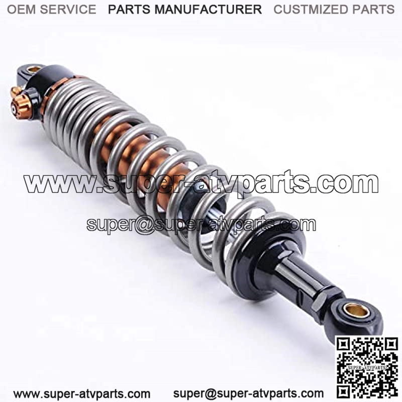 1 Pair Shock Absorbers 350mm 13.8 inches Round Ends Motorcycle Replacement Universal for Scooter Atv Quad Dirt Sport Bike Go Kart Suzuki Kawasaki Yamaha Grey - Image 4