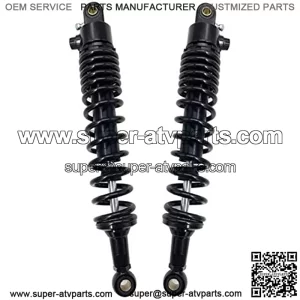 Shock Absorbers 340MM 350MM 360MM 380MM Motorcycle Suspension Shock Absorbers Fit for Yamaha Suzuki Kawasaki Dirt Bikes Gokart ATV Motorcycle Rear Spring Shock Absorber (Color : Black 350mm)