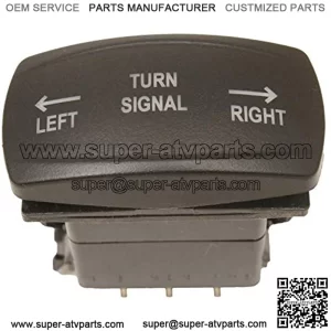 7Pin Winch Rocker Switch UTV Momentary On-Off Rocker Switch Compatible with Polaris Canam Ranger White Led Light, 20 Amp/12V, Toggle