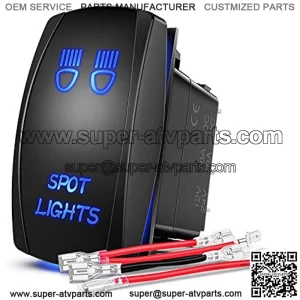 4 Gang Rocker Switch Panel with 4.8 Amp Dual USB Charger Voltmeter Waterproof 12V 24V DC Rocker Switch with Night Glow Stickers for Car Trucks Boats RVs,2 Years Warranty