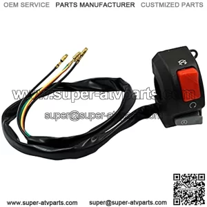 Generic 22mm Motorcycle Engine Stop Start Mounting Switch on-Off for Scooter Snowmobiles DC 12V