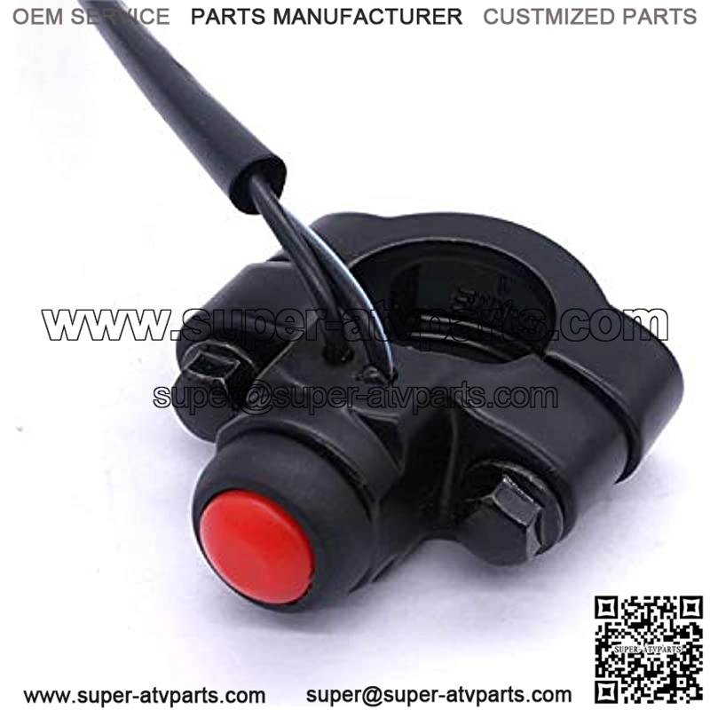 22mm 7/8" Motorcycle ATV Engine Stop Start/Kill Momentary Button Switch for Electric Motorcycle Scooter Dirt Pit Bike Modification Universal Parts with Mounting Backplate F007 - Image 3