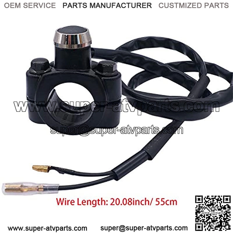 12V Motorcycle Handlebar Switch 7/8inch 22mm Momentary Action Engine Stop Start Kill Control Horn Light Switch with Mounting Backplate K-F002NEW - Image 2