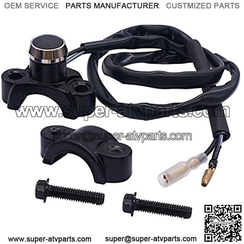 12V Motorcycle Handlebar Switch 7/8inch 22mm Momentary Action Engine Stop Start Kill Control Horn Light Switch with Mounting Backplate K-F002NEW - Image 4
