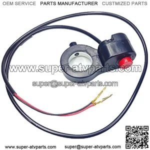 7/8 Inch Motorcycle Dirt Bike Handlebar Grip Horn Switch Control Button