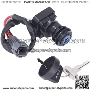 Ignition Switch, Ignition Switch with 2 Keys Metal Alloy 0430?036 Replacement for Arctic Cat ATV 650 4X4 V?2