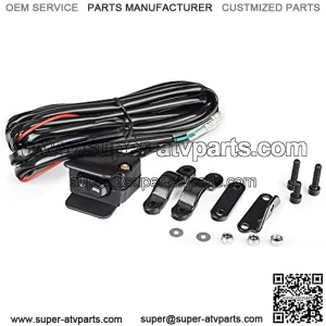 12V Winch Rocker Thumb Switch with Mounting Bracket for ATV UTV Handlebar Control Line Kit