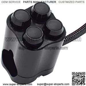 28mm 1"1/4' Handlebar Control Switch Aluminum Off-Road ATV Switches ON Off Latching for Headlight Fog Light Momentary Switch Button for Start Kill Horn