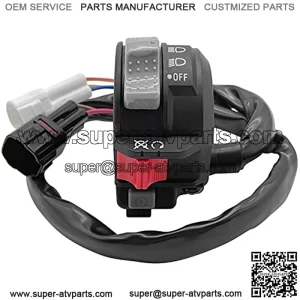 Left Handlebar Control Engine Start Run Off Headlight Switch for Yamaha ATV Raptor 700 YFM 700 YFZ450R YFZ450X Kodiak 450 700 1S3-83973-11-00