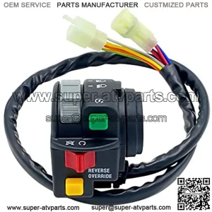 Left Handlebar Control Start Stop Headlight Switch for Arctic Cat ATV 400 500 Automatic 400 TRV 450 500 550 650 700 1000 Thunder Cat 2008-2010 0509-014