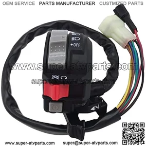 Left Handlebar Switch Control Engine Start Run Off Headlight for Yamaha YFM Big Bear 250/400 Grizzly 350/400/660 Kodiak 400/450 Wolverine 350/450 Raptor 350/660 Bruin 250/350 5LP-83973-01-00