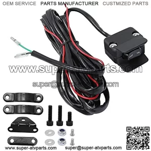 Heavy Duty Handlebar Control Line Winch Rocker Switch Handlebar Control Accessories for ATV/UTV 3 Meter