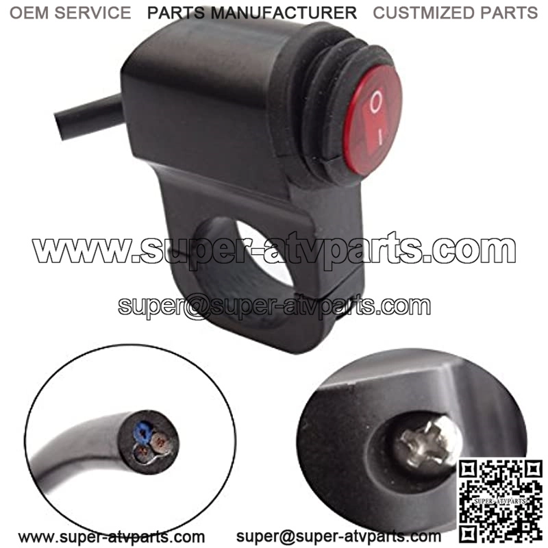 12V Motorcycle ATV Waterproof Handlebar Headlight Switch,Motorcycle Handlebar Headlight Switch, Fog Spot Light LED On Off Switch - Image 2