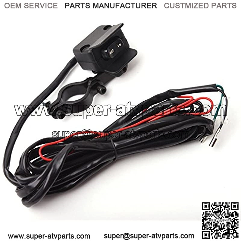 12V Solenoid Relay Contactor & Winch Rocker Thumb Switch Combo for ATV UTV - Image 2