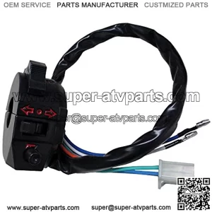 Compatible with Control Turn Signal Horn Light Low High Beam Left Switch Dirt Bike ATV Suzuki Yamaha Kawasaki Kymco Polaris Universal 520 450 530 500 wr wrf xr 600 650 7/8" Handlebars