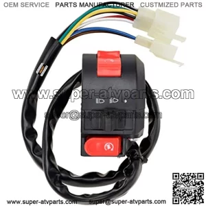 ATV Left Kill Light Starter Switch 8 pin for Coolster Taotao SunL Peace Eagle 50cc 70 cc 90cc 110cc 125cc 150cc Chinese ATVs Quad 4 Wheelers Parts