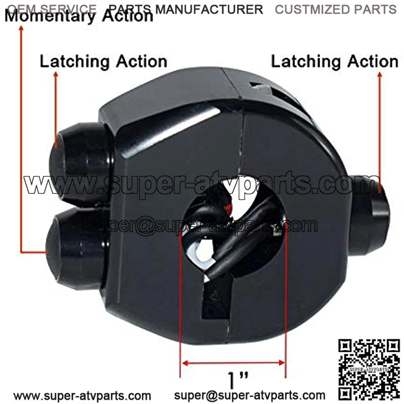 1" Aluminum Alloy Motorcycle Switches Handlebar Mount Switch Headlight Fog Light ON Off Start Kill Horn Lock Reset Button - Image 3