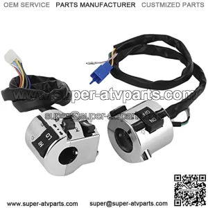 Motorcycle Handlebar Switch, 1 Pair Motorcycle Handlebar Switch Control Button for Turn Signal Headlight Horn 25mm Universal Turn Signal Horn Switch