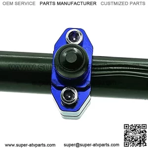 Universal 7/8" Motorcycle Handlebar Switch,22mm Aluminium Motorcycle Engine Stop Start Kill Switch Button Waterproof for Pit Dirt Bike ATV Quad(Blue)