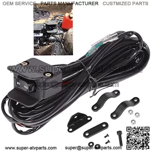 ATV Winch Switch Handlebar Control Mini Rocker Switch - All Winches Replacement 12V ATV UTV Winch Rocker Switch