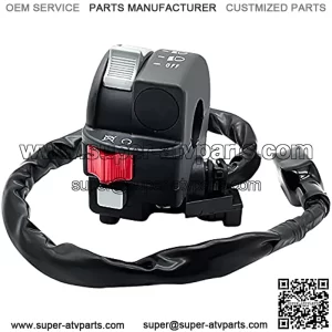 Left Handlebar Start Stop Headlight Switch for Kawasaki ATV KFX450R KSF450 2008-2014 46091-0097