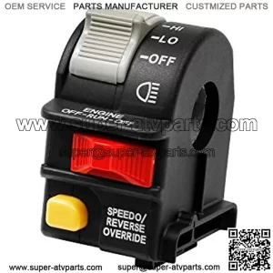 Handlebar Headlight Switch Hi/Lo/Off Beam Light/Kill/Stop | for 2001-2005 Polaris Sportsman 400 500 700 Magnum 325 330 Scrambler Xpedition Trail Boss ATP | Replaces# 4010591, 4010560, 4010422