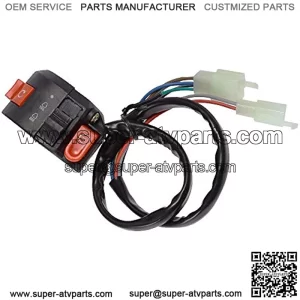 Left Kill and Start Switch Handlebar for 2016-2017 ATV Chinese Taotao 110cc 125cc 6-Wire 2- Plug