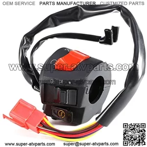 Motorcycle Handlebar Switch, 2pcs Universal Motorcycle 7/8"Control Switch Handlebar Horn Turn Signal Light Start Control Switch