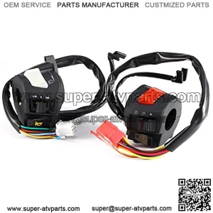 Motorcycle Handlebar Switch,2x Universal 7/8" Motorcycle Handlebar Horn Turn Signal Light Control Switch