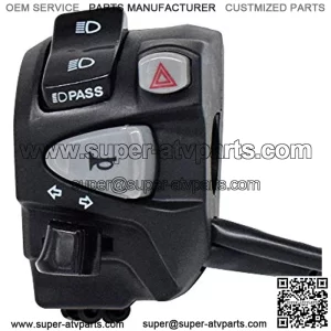 7/8" 22mm Motorcycle Handlebar Control Switches Headlight Turn Signal Switch Button with Wiring Harness for Honda MSX SF 125